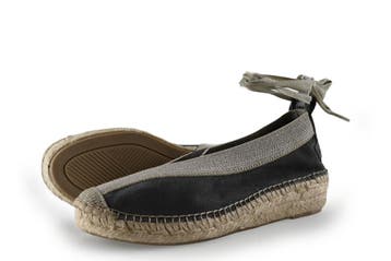 Shabbies Amsterdam Espadrilles in maat 39 Grijs, Shabbies Amsterdam, Verzenden, Zo goed als nieuw, Grijs