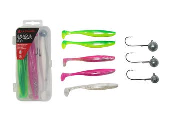 Ultimate EZ-Shad & Jighead Kit Bright Loodvrij 10cm (7 + 10, Verzenden, Nieuw, Dobber of Lood