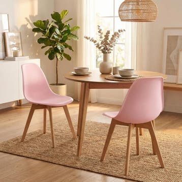 Eetkamerstoelen Roze | Polypropyleen | Premium | OP=OP, Kunststof, Twee, Blauw, Nieuw
