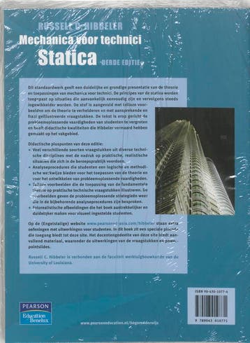 Mechanica voor technici, statica, 3e editie 9789043010771, Verzenden, Gelezen, R.C. Hibbeler