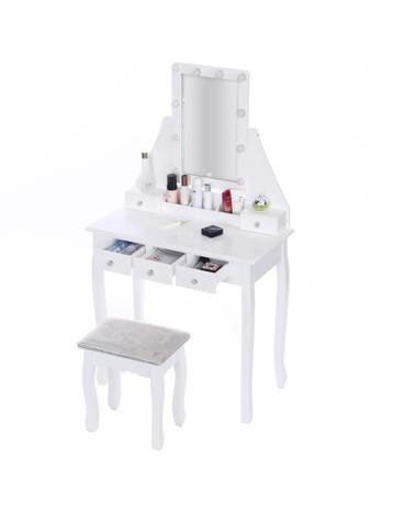 Kaptafel Spiegel LED | Wit | 147x80x40cm | Laatste Stuks!, Ophalen of Verzenden, Nieuw, Modern