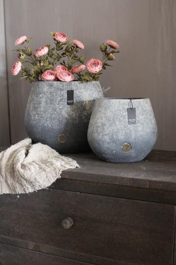 Brynxz ovale pot Ancient clay 25 x 18 cm, Huis en Inrichting, Woonaccessoires | Vazen, Ophalen of Verzenden, Nieuw