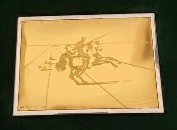 Salvador Dali (1904-1989) - Reliëf, Don Chisciotte - 10.1 cm