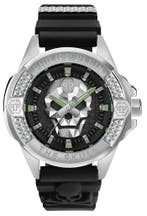 Philipp Plein PWAAA0121 The Skull horloge 44 mm, Overige merken, Staal, Verzenden, Polshorloge