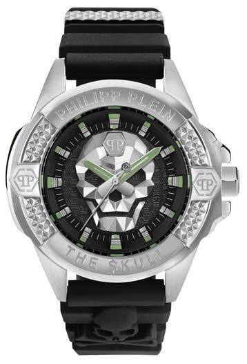 Philipp Plein PWAAA0121 The Skull horloge 44 mm, Overige merken, Staal, Verzenden, Polshorloge