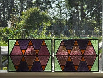 Vintage Glas-in-loodraam - 1960-1970, 1970-1980 -