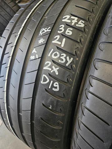 275/35/21--245/40/21 BRIDGESTONE RSC* 6,1/6MM PROFIEL, Ophalen, Gebruikt, 275 mm, 21 inch