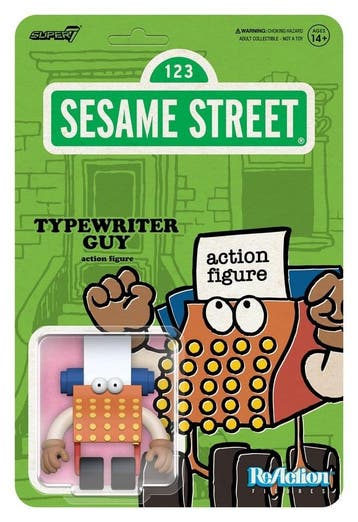 Sesame Street ReAction Action Figure Wave 06 Typewriter G..., Ophalen of Verzenden, Nieuw