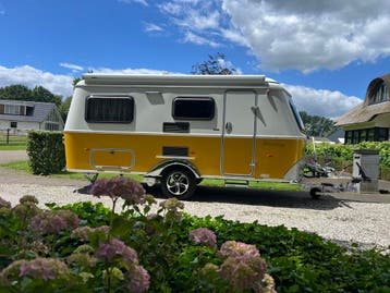 Eriba Touring Troll 542 Nugget Gold Edition, Caravans en Kamperen, 2 aparte bedden, Treinzit, 4 tot 5 meter, Eriba