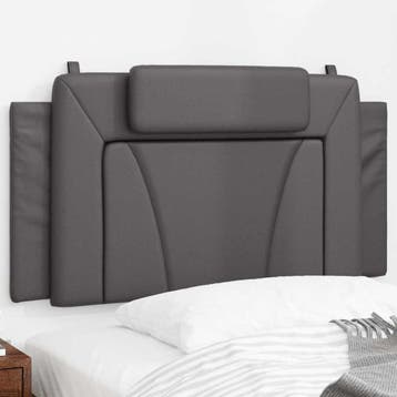 vidaXL Hoofdbordkussen Viana 100 cm kunstleer grijs, Verzenden, Nieuw, Grijs, Overige materialen