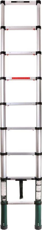 2dekans | VONROC Professionele Telescopische Ladder – 2.6m –, Ophalen of Verzenden, Zo goed als nieuw