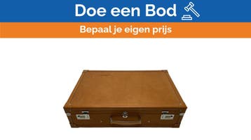 Bieden: Castiglioni Giovanni brown leather, Sieraden, Tassen en Uiterlijk, Koffers, Ophalen of Verzenden, Nieuw