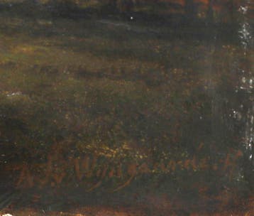 A.J. van Wijngaerdt (1808-1887), Wandelaars op een zandpad
