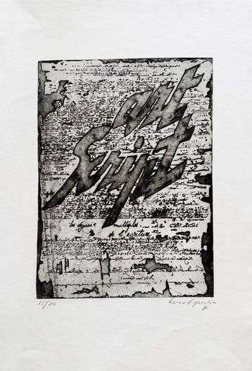 Bernard Quentin (1923-2020) - Art Script, 1980