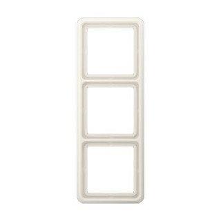 Jung CD500 afdekraam 3-voudig crèmewit - CD583W, Nieuw, Stopcontact