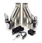 Dual RVS Uitlaat klep 2 inch met afstands bediening, Ophalen of Verzenden, Nieuw