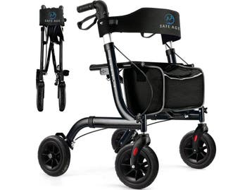 Safe Age® Rollator - Lichtgewicht opvouwbaar - Gevoerde, Verzenden, Nieuw