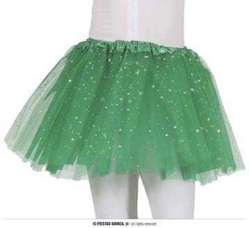Tutu Groen Met Zilveren Sterren Kind, Ophalen of Verzenden, Nieuw