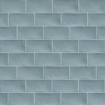 Wandtegel Cifre Ceramica Kane Sky Blauw Glans 7,5x15, Nieuw, Minder dan 20 cm, 10 m² of meer, Wandtegels