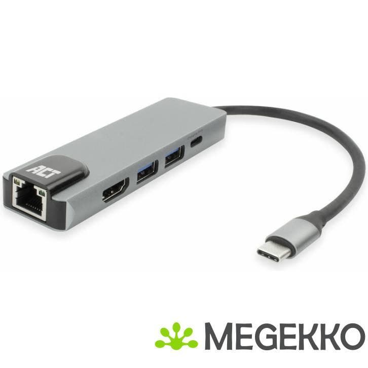 ACT AC7091 laptop dock & poortreplicator Bedraad USB 3.2 Gen, Computers en Software, Windows Laptops, Nieuw, Verzenden