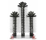 Spoelborstel aluminium voet 3-delig | 18x25x18cm, Verzenden