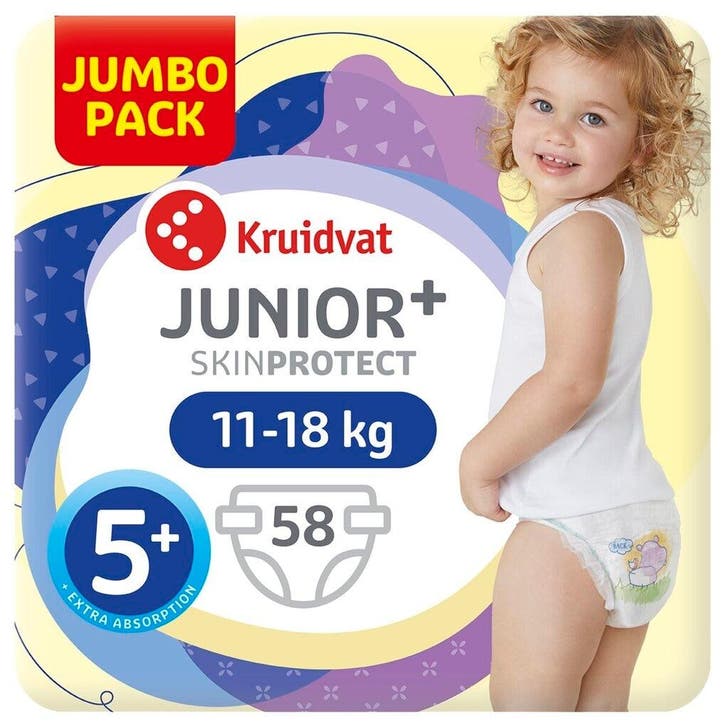 Kruidvat 5+ Junior Plus Luiers Jumbopack, Kinderen en Baby's, Overige Kinderen en Baby's, Nieuw, Verzenden