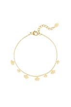 klassieke armband met schelp bedels - Goudkleur, Sieraden, Tassen en Uiterlijk, Armbanden, Verzenden, Nieuw