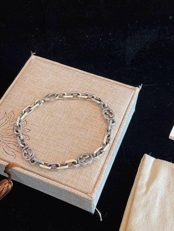 Zonder minimumprijs - Gucci - Schakelarmband 925 Zilver -