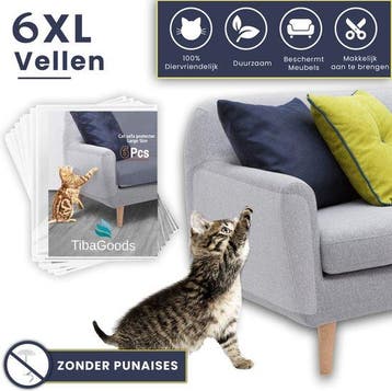 Anti Krab Vellen voor Bank en Kat – 6 XL Vellen – Meu..., Verzenden, Nieuw