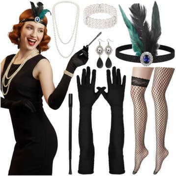 Ruhhy Compleet retro dameskostuum met 9 luxe accessoires..., Ophalen of Verzenden, Nieuw
