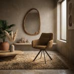 Stoel Bliss with armrest - mustard, Ophalen of Verzenden, Nieuw