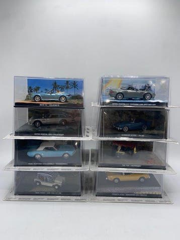 GE Fabbri / Eaglemoss 1:43 - Modelauto (8) - James Bond 007, Nieuw