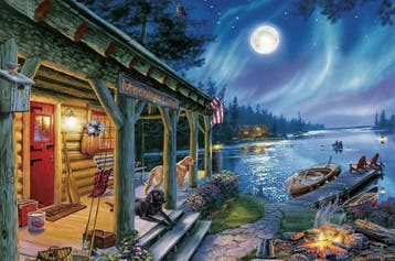 JigSaw Maanlicht huisje - Moonlight Cottage 1000 Stukjes..., Verzenden, Nieuw