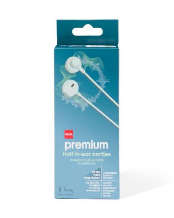 HEMA Oortjes half in-ear premium mint, Verzenden, Nieuw