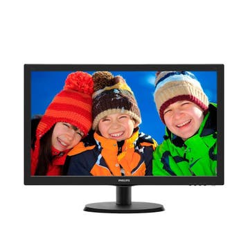 Philips 233V5LHSB - 23 inch - 1920x1080 - DVI - VGA - Zwart, Verzenden, Refurbished, Philips