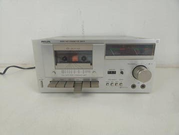 Philips - 6312 2-Head Single Stereo Audiocassette deck, Nieuw