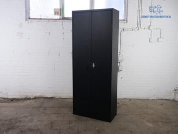 Klapdeurkast – Zwart, 180x80x38 cm, Top Conditie, Verzenden, Gebruikt