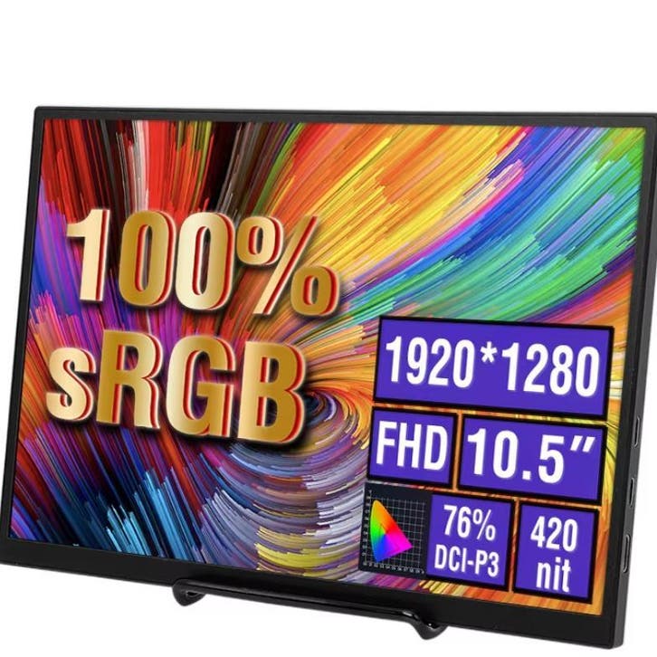 10.5 Inch Portable Monitor IPS HDR USB-C HDMI 1920x1280, Computers en Software, Monitoren, Nieuw, Verzenden