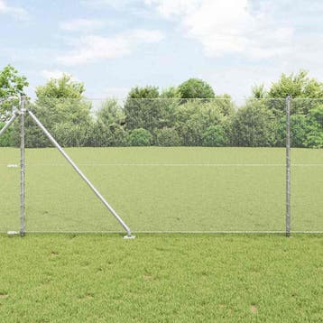 vidaXL Gecombineerd draadhek met spikes 10 x 1,4 m (B x H), Verzenden, Nieuw, IJzer