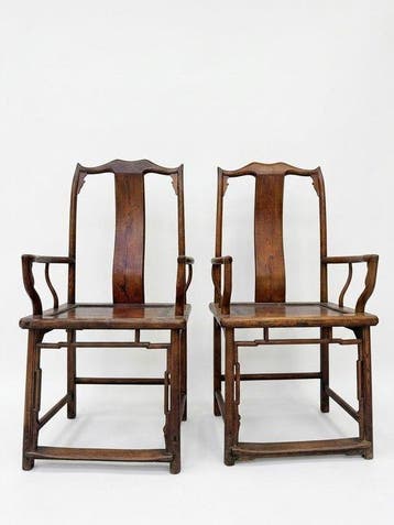 Bijzetstoel - yumu - China - Qing Dynastie (1644-1911) - set
