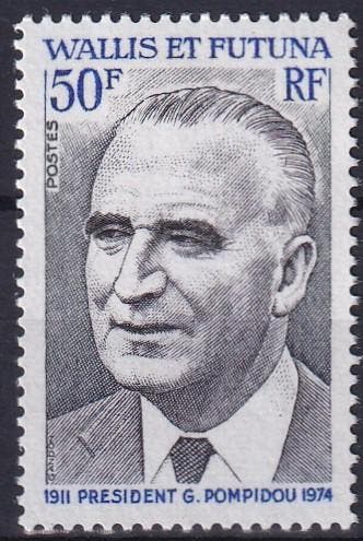 Wallis et Futuna - 1975 - Pompidou - Postfris, Postzegels en Munten, Postzegels | Oceanië, Verzenden, Postfris