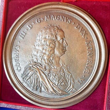 Italië. Medalla Uniface de Cosimo III de Medici 1642-1723, Postzegels en Munten