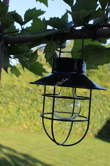 LED solar hanglamp Daryl zwart 24 cm, Ophalen of Verzenden, Nieuw