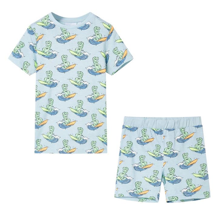vidaXL Kinderpyjama met korte mouwen 116 lichtblauw, Kinderen en Baby's, Kinderkleding | Overige, Nieuw, Verzenden