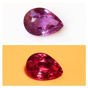 1 pcs Paars Saffier - 1.32 ct - International Gemological, Sieraden, Tassen en Uiterlijk, Edelstenen, Nieuw
