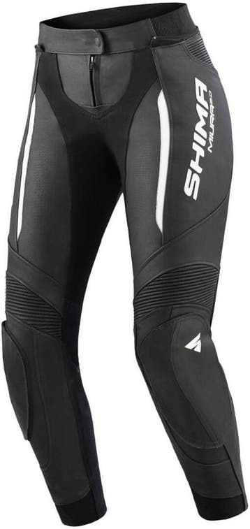 SHIMA Miura 2.0 Dames Zwart Wit Leren Motorbroek, Nieuw met kaartje, Broek | leer, Verzenden, SHIMA