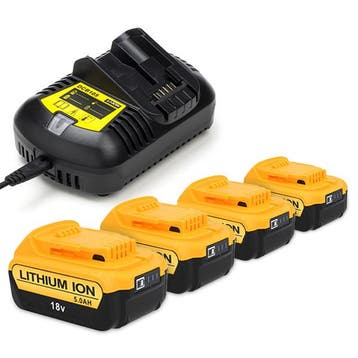 Startset: 4x DeWalt DCB184 XR Li-ion, 123accu huismerk, Verzenden, Nieuw