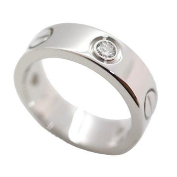Cartier - Ring - Love - 18 karaat Witgoud - 3 Diamanten, Nieuw