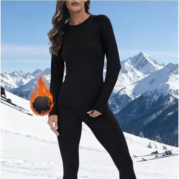 Thermo Ondergoed Dames Set Ademend Stretch Warm Long Johns, Kleding | Dames, Wintersportkleding, Nieuw, Verzenden