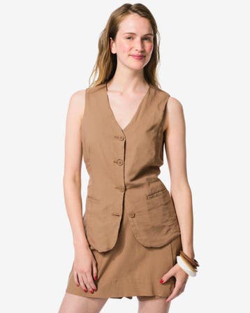 HEMA Damesblazer Iva bruin, Verzenden, Nieuw